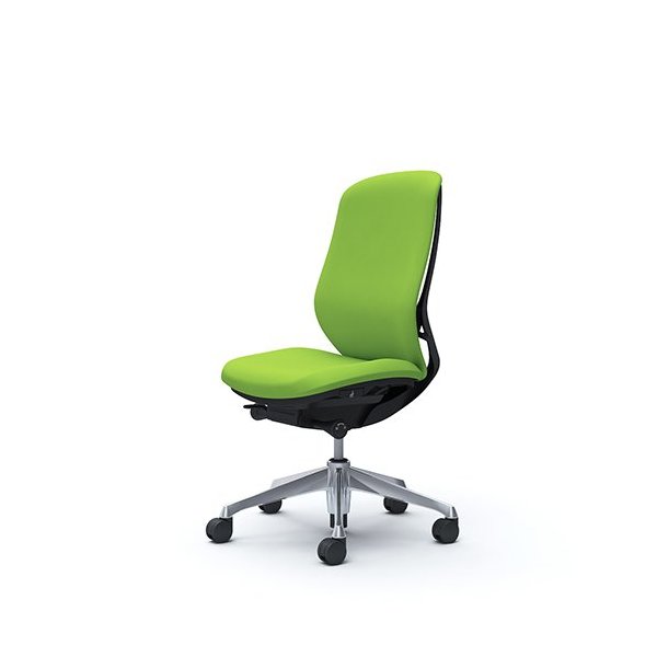 オカムラ シルフィー 肘なし 背クッション ハイ C637BRFSF5 ライムグリーン [オフィスチェア]