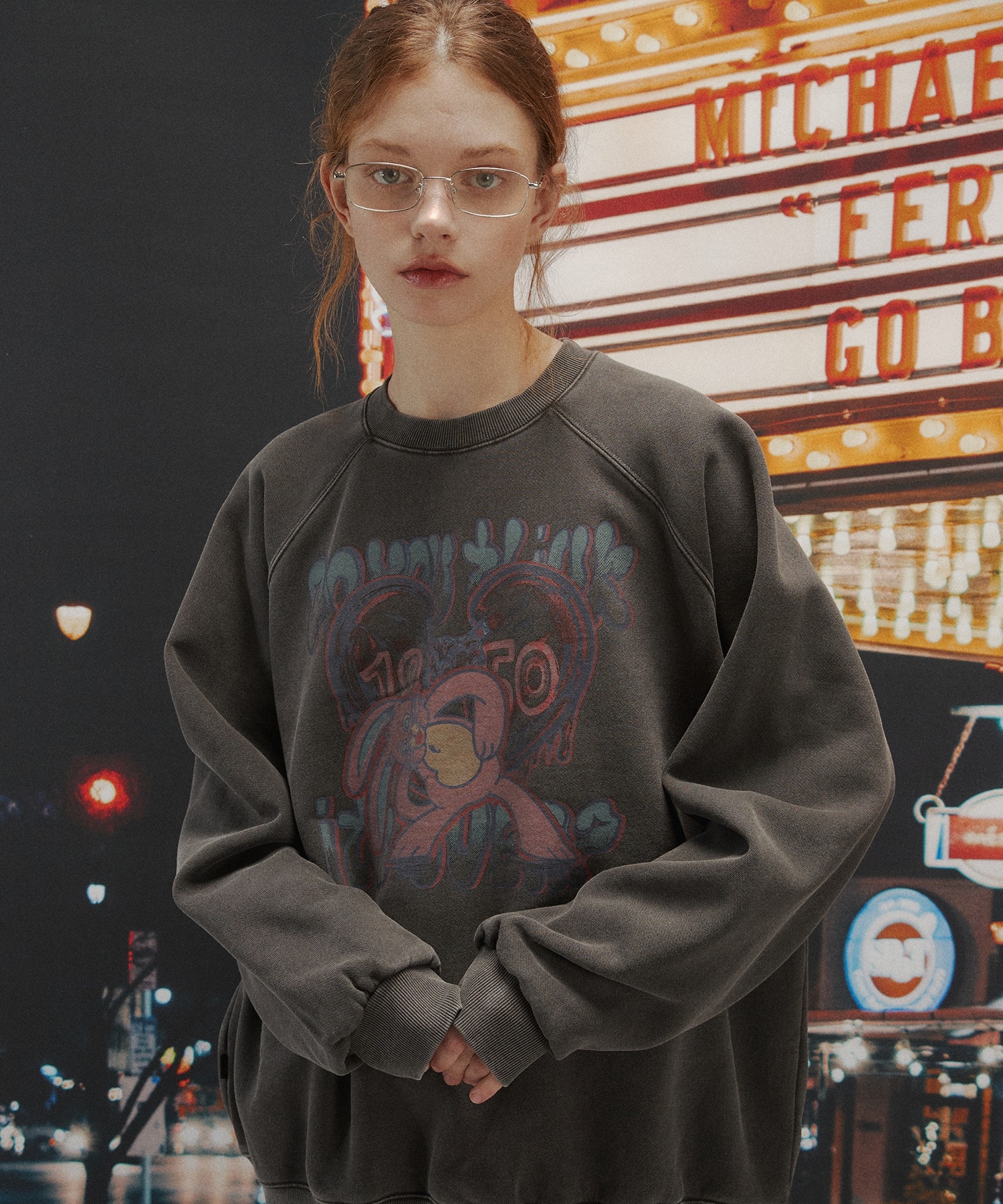 【CPGN】MAD HOPPI RAGLAN PIGMENT SWEATSHIRT SMOKE BLACK 7,172円