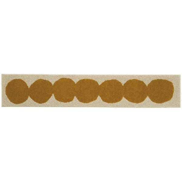 スミノエ デザインライフ オダンゴマット/キッチンマット 約幅45x長さ240cm イエロー