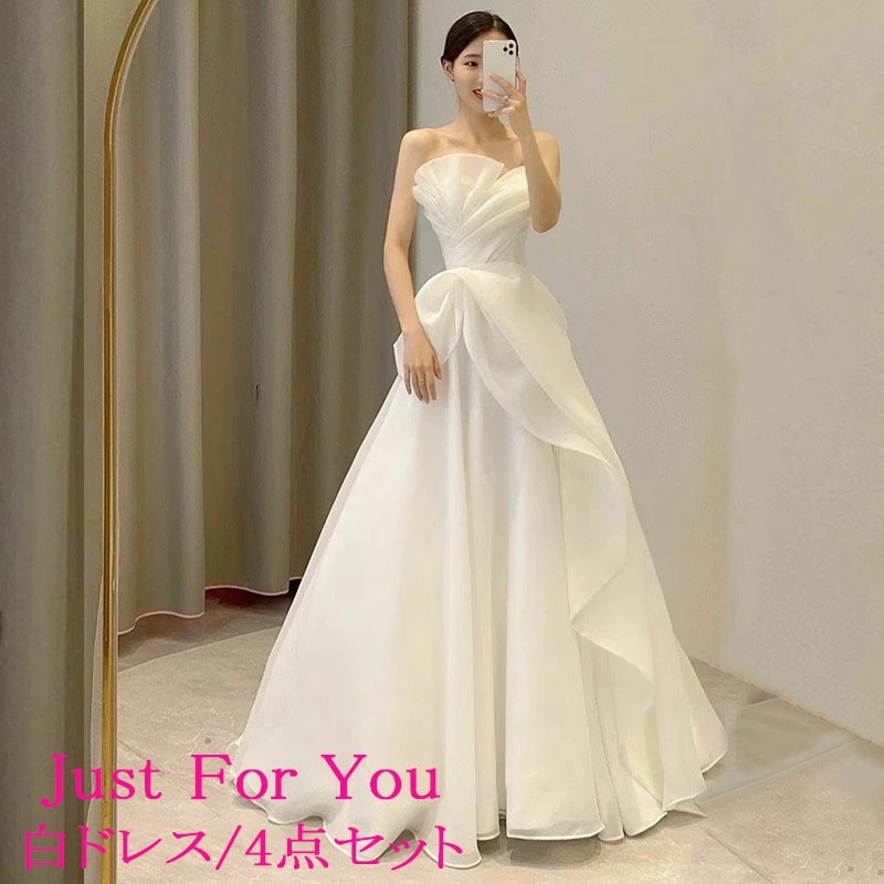 ウェディングドレス Aライン 白 格安 ウエディングドレス 前撮り ドレス 結婚式 二次会 ドレス 花嫁 オフショルダー オフショル 白 ドレス ロング 白ドレス 花嫁 かわいい 花嫁 二次会ドレス