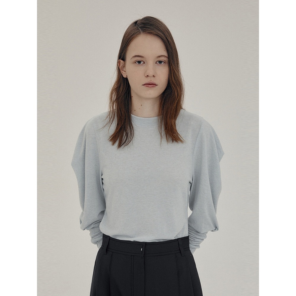 ahwe パフ ロングスリーブ Tシャツ SKY BLUE