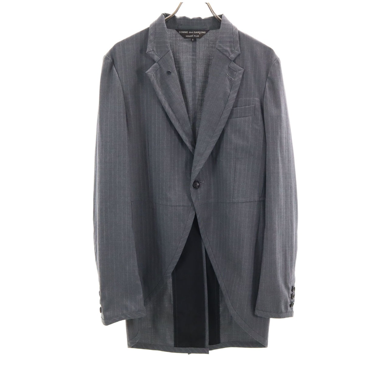 COMME des GARCONS HOMME PLUS コムデギャルソンオムプラス 2013年 日本製 テーラードジャケット S グレー系 メンズ 古着