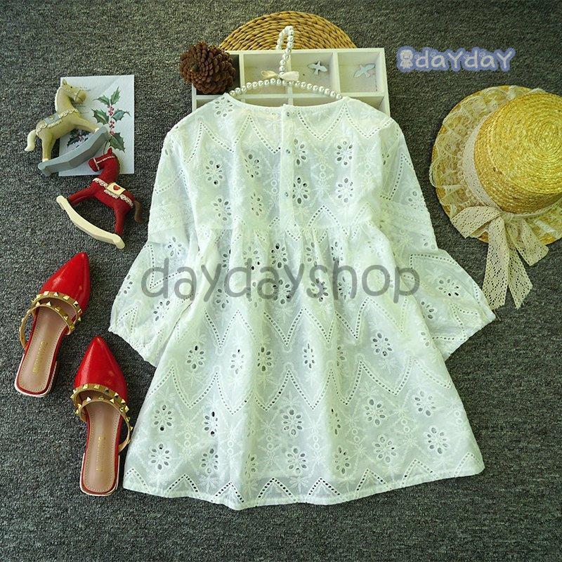 トップス チュニック ブラウス パンチングレース 薄手 ナチュラル シンプル デイリー ホワイトナチュラル リラックス モダン シンプル イベント