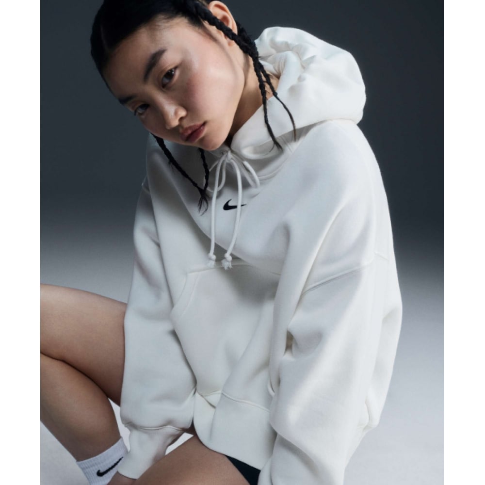 ナイキスポーツウェアフェニックスフリースオーバーオーバーサイズプルオーバーパーカー W-セール:ブラック/ DQ5859-133