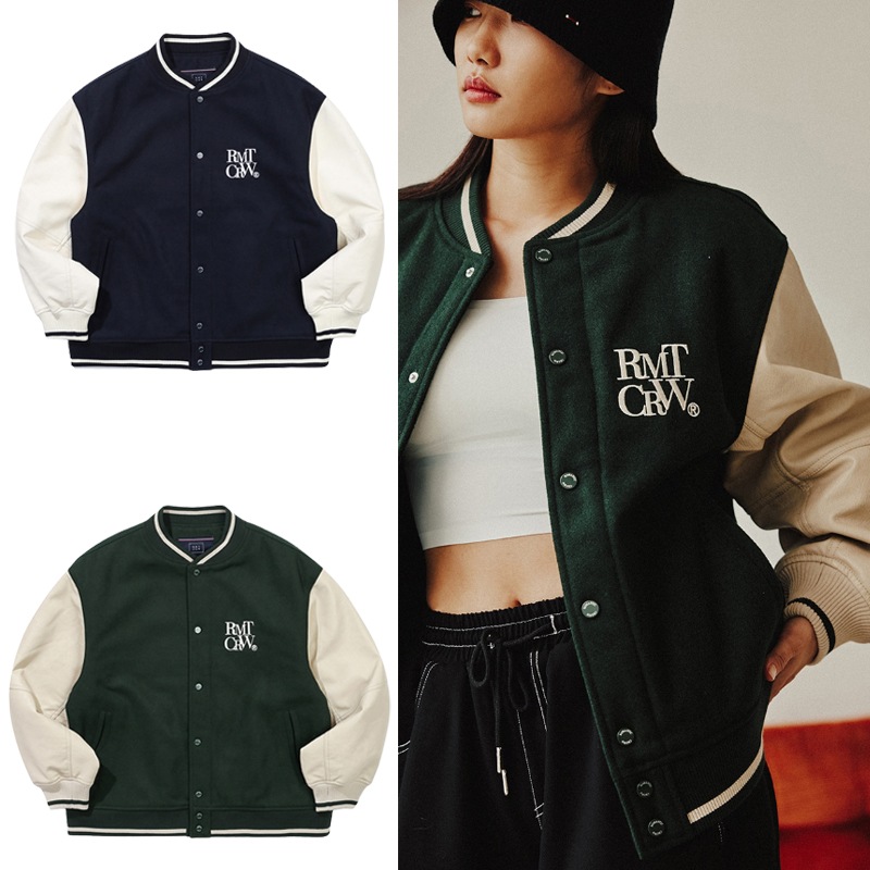 RMTC ESSENTIAL LOGO VARSITY JACKET 2色 人気商品 正規品 男女兼用