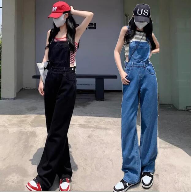 デニム オーバーオール レディース 韓国 ファッション ジーンズ サロペットパンツ