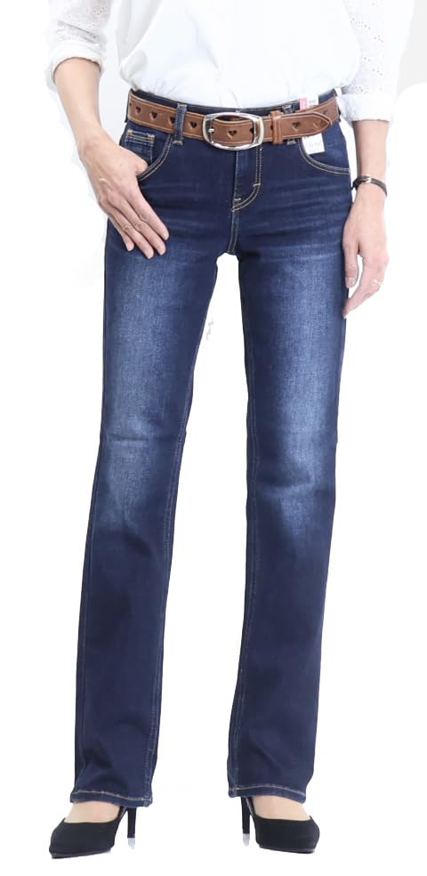 [シーセブンティーン] ジーンズ デニムパンツ ストレート ストレッチ CB323 レディース ダークユーズド