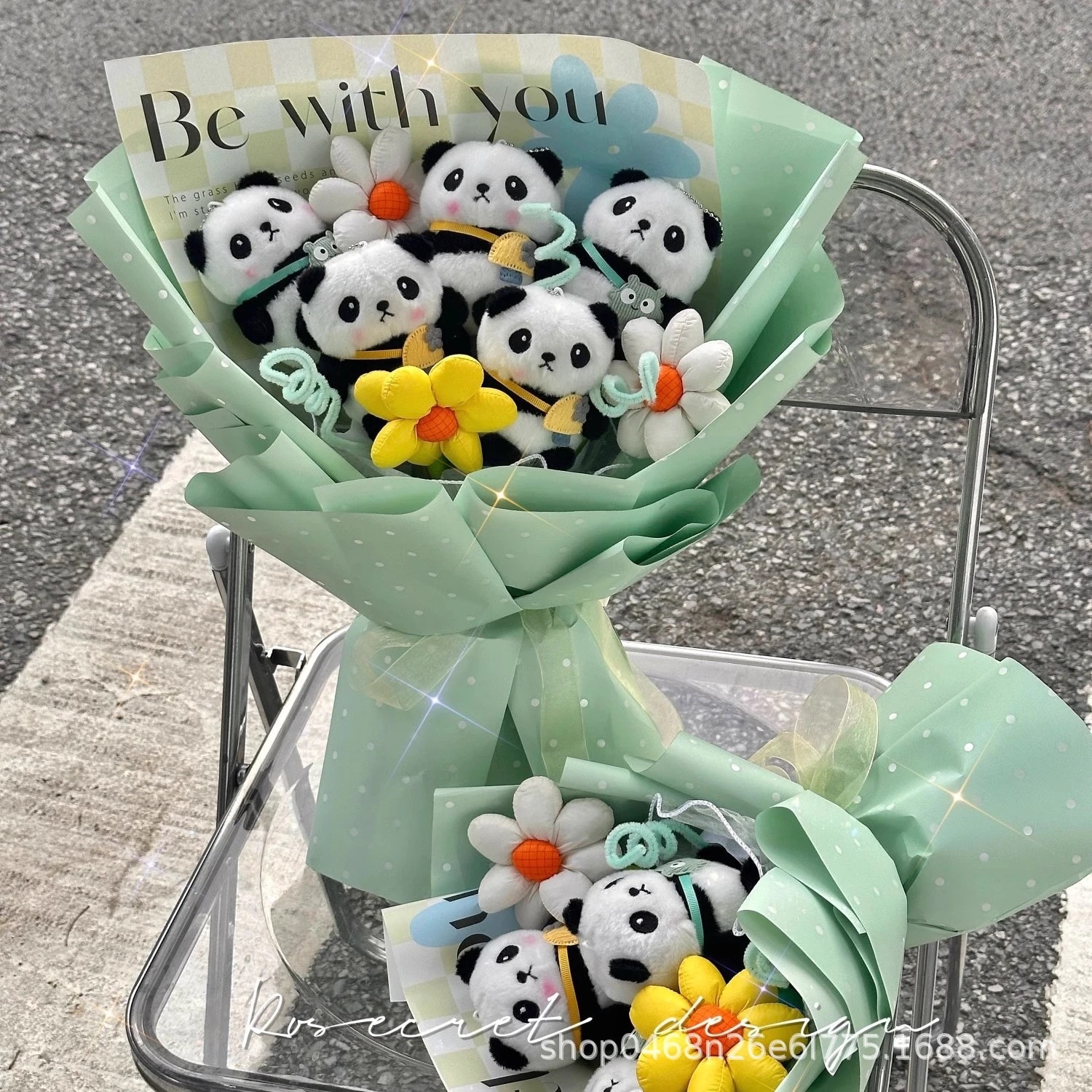 ドールブーケ ニットローズ520 卒業シーズン 母の日ブーケ 私室にの手作りローズブーケ