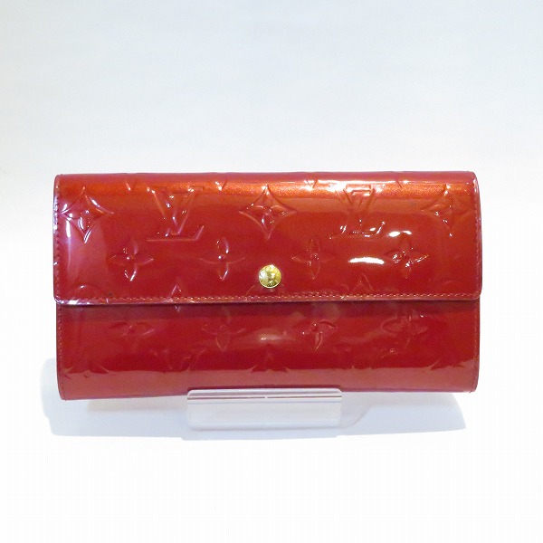 ルイヴィトン ヴェルニ ポルトフォイユサラ M91739 長財布 レディース 【中古】