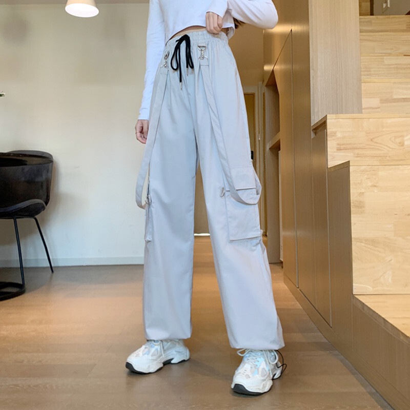 ボトムス パンツ ズボン ワイドパンツ ストレート ワイド ハイウエスト ウエストゴム サスペンダー かわいい 大人可愛い きれいめ シンプル カジュアル 大人 上品 おしゃれ お洒落 かっこいい