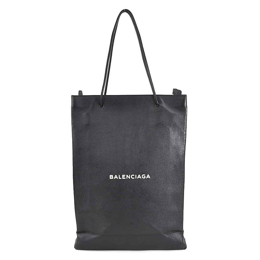 バレンシアガ BALENCIAGA ショルダーバッグ ノースサウス ショッピングバッグM レザー ブラック ユニセックス 482545 r9966a