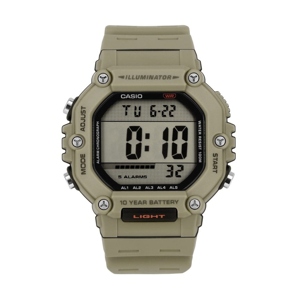 カシオ メンズ デジタル スポーツ ミリタリー ウレタン腕時計 AE-1600H-5AVDF