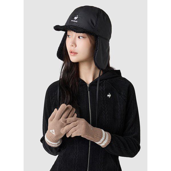 [] リバーシブル防寒帽子 BLK / QQ423ACPO1 / 男女共用