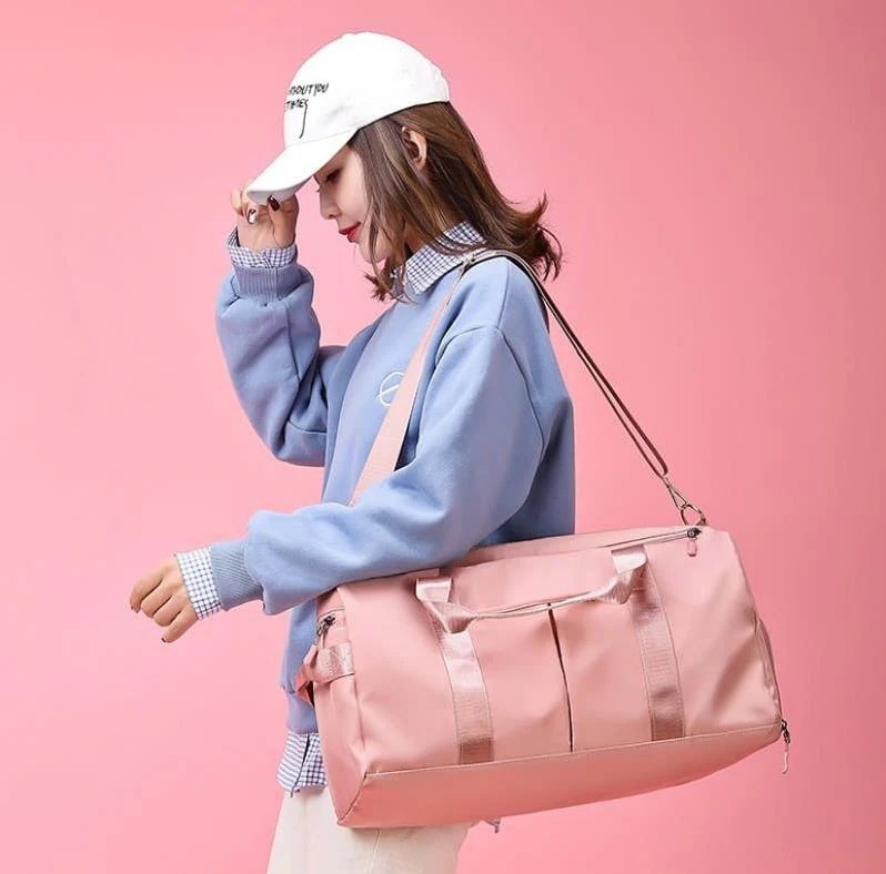 【20点セット】【送料無料】バッグ スポーツバッグ 大容量 シューズ収納 スポーツバッグボストン ボストンバッグ 機内持込 軽量 旅行 修学旅行 乾湿分離 靴収納 防水 大きめ トラベル ４w レディ