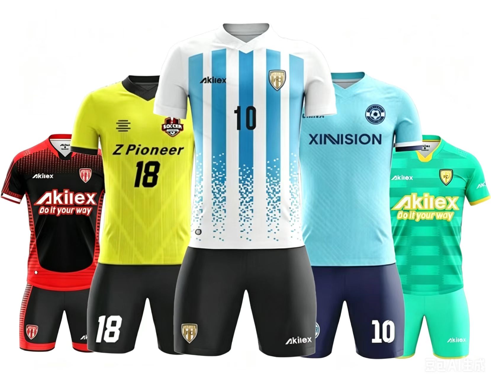 FJ001カスタムサッカーユニフォーム 昇華プリントサッカーユニフォームセット メンズ レディース子供用チーム名 ネーム 番号入り無料 サッカー