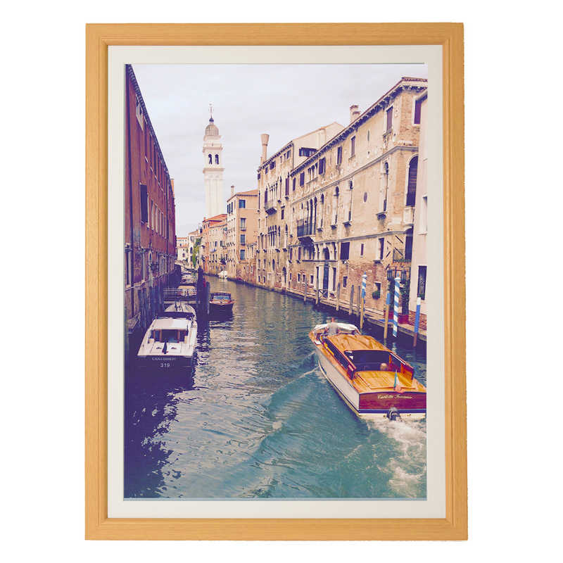 キング　木製額縁 グラン(gran) A2 ナチュラル(マット付き)　グランA2ナチュラル(マットツキ)