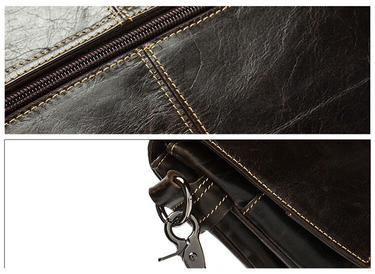 ショルダーバッグ 男女兼用 ビジネス ブリーフケース 斜め掛け 本革 肩掛け 通勤 牛革 大きめ