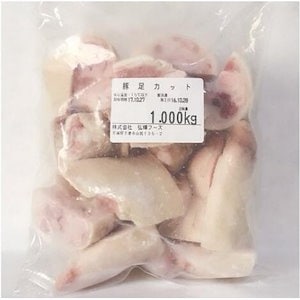 豚足カット済み（生） 1kg国産 生豚足 テビチ 業務用 激安カット豚足 冷凍品