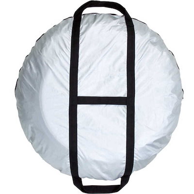 他サイト： BONFORM　収納 タイヤキャリーバッグ 軽/普通車 1本用 丸洗い ナット袋付き タイヤ位置シール付き 2枚セット LL シルバー　7205-08SIの商品画像