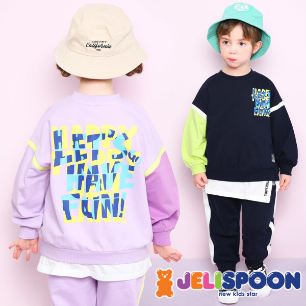 レッツファンレイヤード上下服/ 子供服