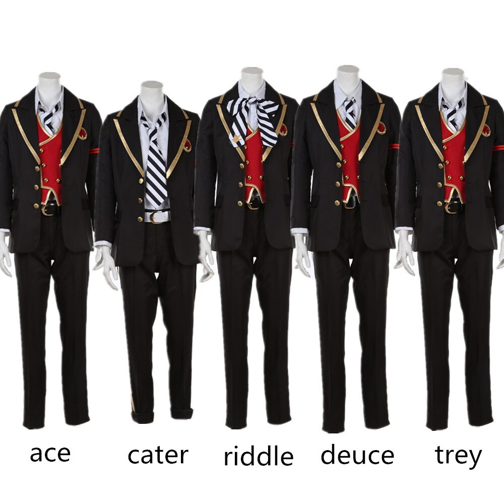 ツイステッドワンダーランド ツイステ ハーツラビュル寮 Ace Cae Deuce Riddle Tey コスプレ衣装 コスチューム 学園祭 イベント 仮装 変装