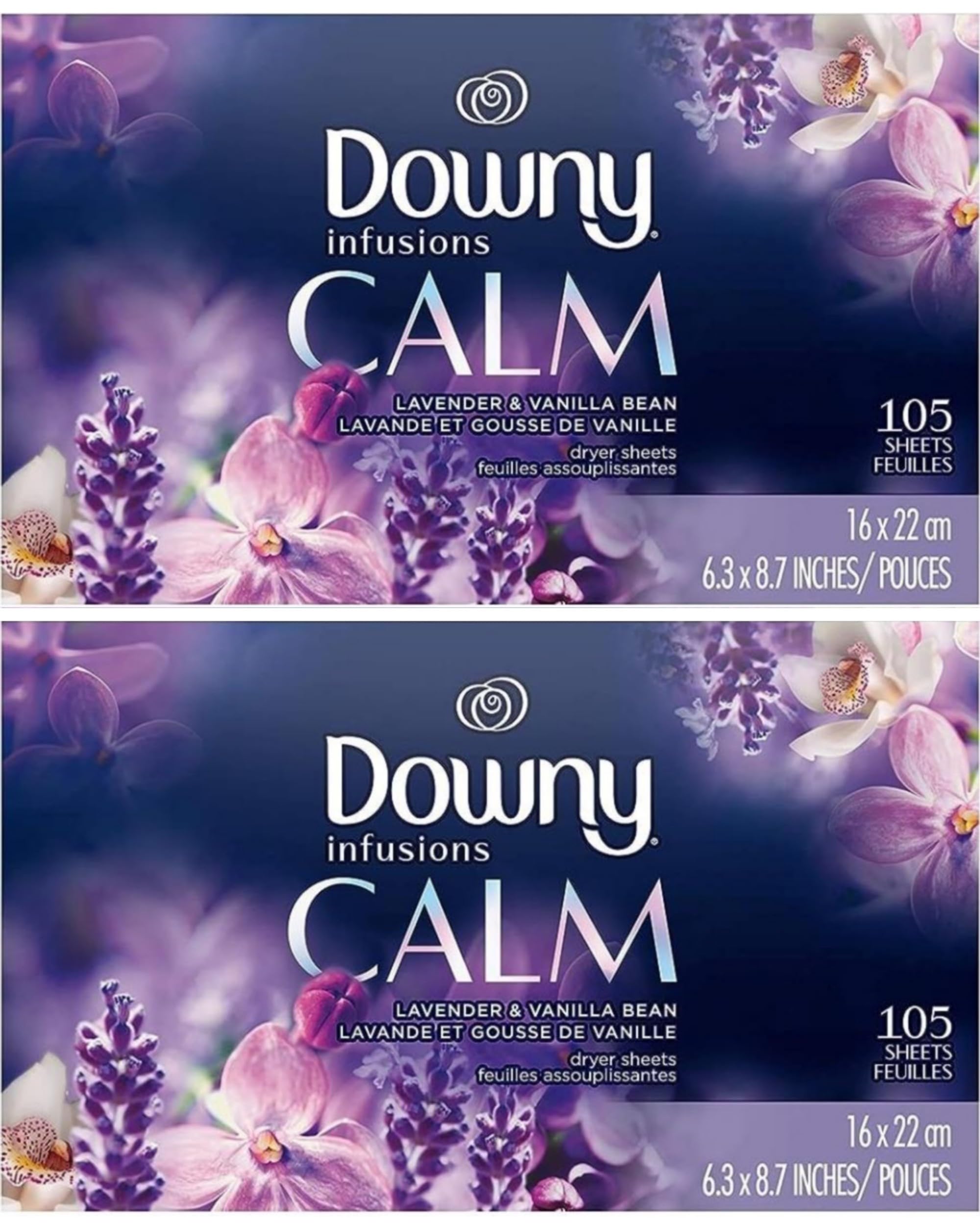 【2個セット】ダウニー シート インフュージョン ラベンダー＆バニラ 105枚×2