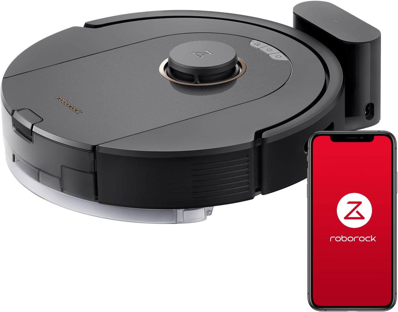ロボット掃除機 roborock Q5 Pro 兼用お掃除ロボット 水拭き機能付き 高精度レーザーセンサー 3D計測 静音設計 5500Pa強力吸引 デュアルメインブラシ 2段階水量調整 着脱式モップ