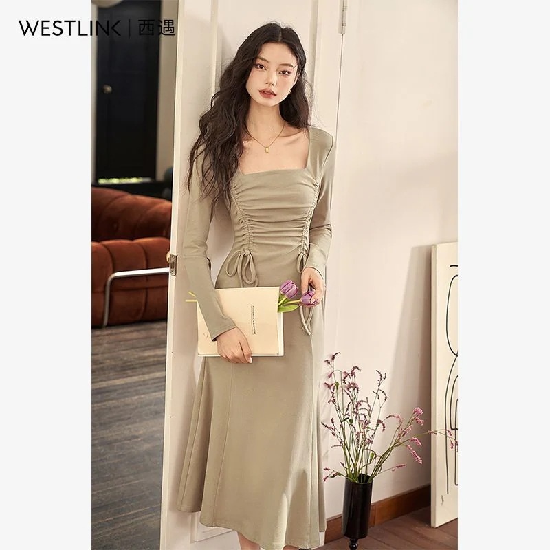 【急速出荷!】優しいグレー・グリーンのドレスワンピース パーティードレス パーティドレス ドレス ロングドレ パーティードレス 結婚式 二次会 ワンピース137