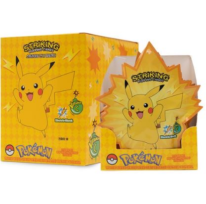 韓国お菓子 ポケモンストライキングポッピングキャンディー 1+1箱12個入り計24個入り ピカチュウ味