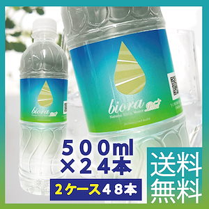 biora シリカプラス 天然 水 500ml48本（24本2ケース）天然水 【シリカP48本】