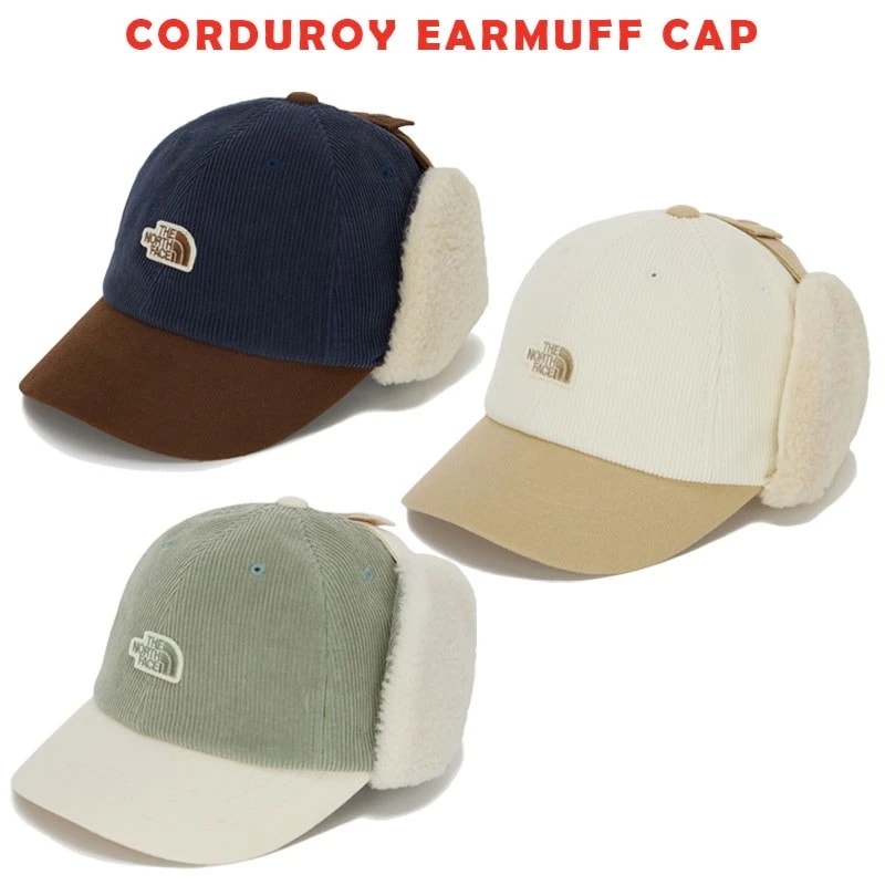 大人OK関税負担なし韓国正規品保証 NE3CQ52R KS CORDUROY EARMUFF CAPデイリー 基本 着装 男子 女子 人気 韓国 ファッション 男女共用 アウトドア