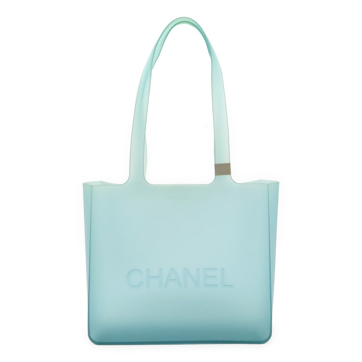 ロゴ ラバートート トートバッグ ショルダーバッグ セミショルダー 肩掛け ブルー