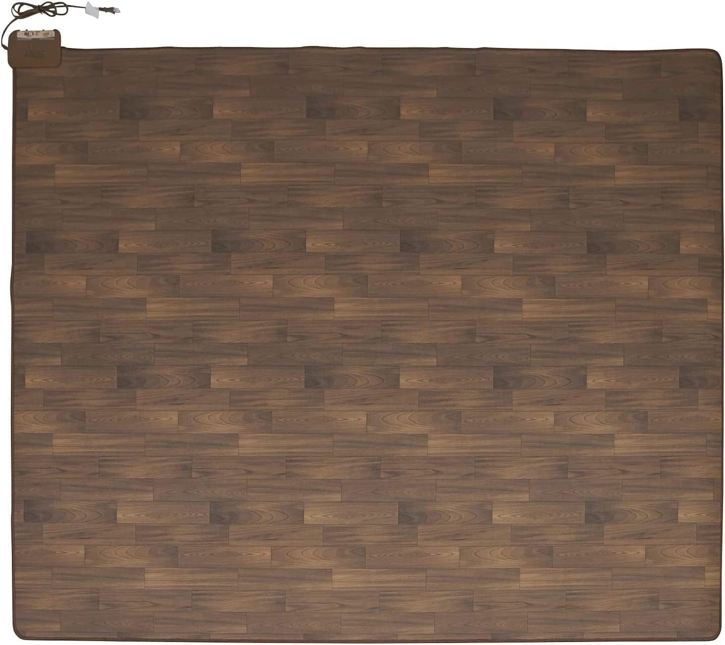 [山善] ホットカーペット フローリング調 電気カーペット 3畳 (195cm×235cm) 防水加工 暖房面切替 温度調節5段階 ダニ退治機能 6時間オートオフタイマー ダークブラウン YZC-30