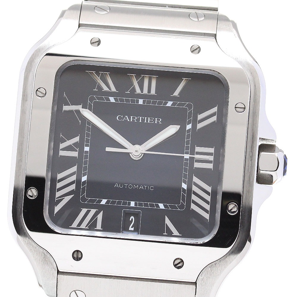 カルティエ CARTIER サントスドゥカルティエ デイト 自動巻き メンズ _840574【中古】