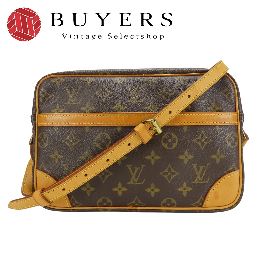 中古 ショルダーバッグ トロカデロPM M51274 モノグラム ヌメ革 ブラウン 斜め掛け 普段使い レディース 女性