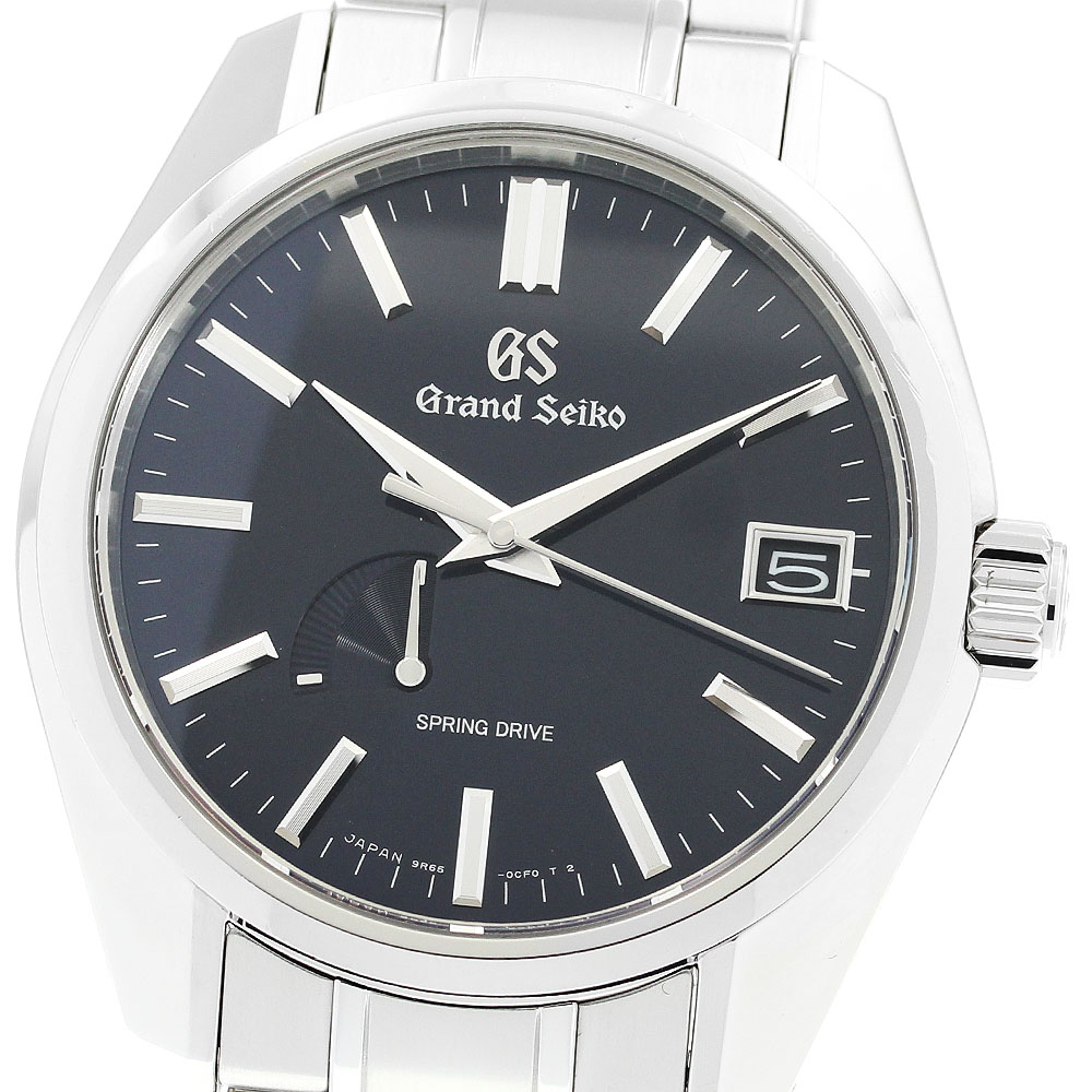セイコー SEIKO SBGA375/9R65-0CV0 グランドセイコー パワーリザーブ スプリングドライブ メンズ 箱・保証書付き_882637【中古】