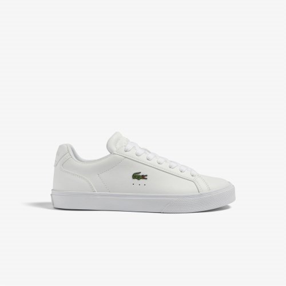 LACOSTE レディース LEROND PRO ベースラインレザースニーカー [ホワイト]