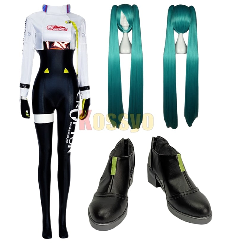 コスプレ衣装 2024 初音ミク レーシングミク Racing Miku ウィッグ靴付き Racing Miku イベント パーティー 変装 演出服 祝日 贈り物 クリスマス パーティー 文化祭