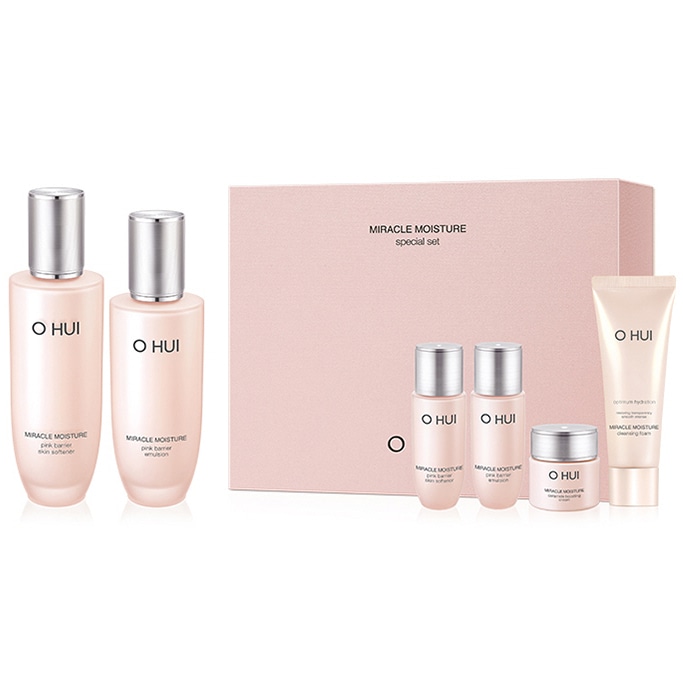 NEW ミラクル モイスチャー 2種 企画セット/ピンクバリアー/化粧水+乳液+サンプル4点付き