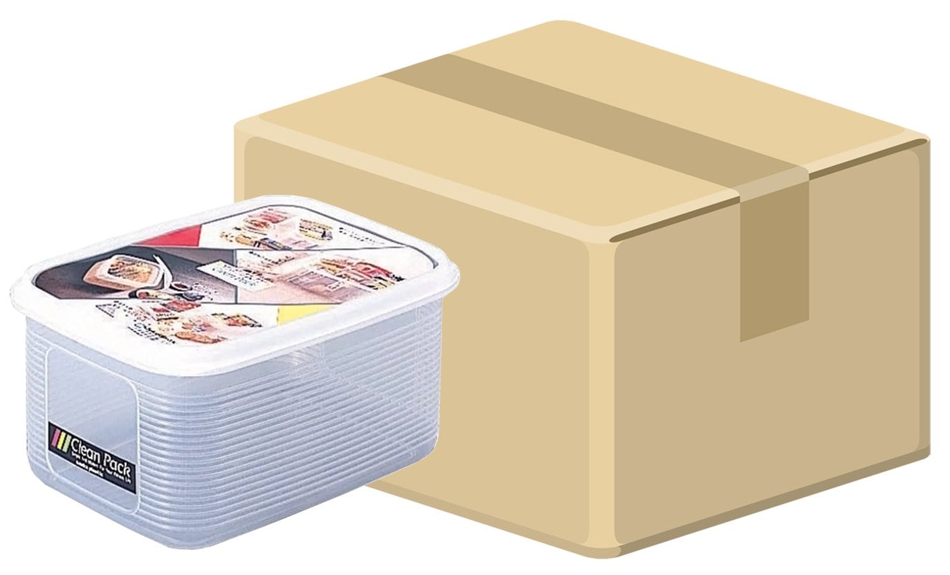 (ケース販売) 日本製 食品保存容器 クリーンパック C-100 ナチュラル 30個入り 071668 14,791円