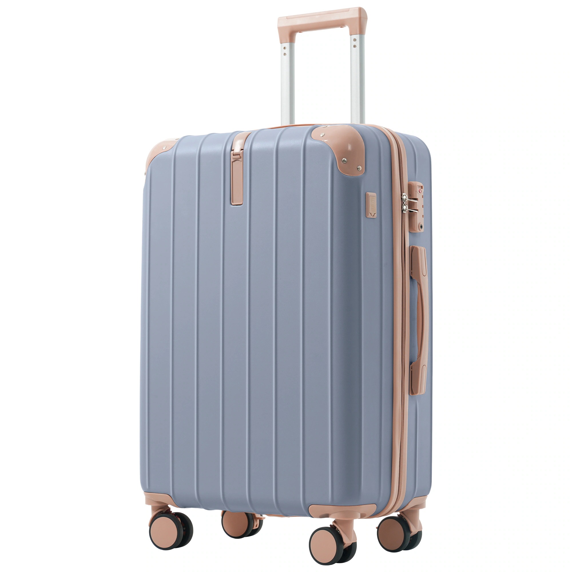 [国内発送 送.料無料]A140 スーツケース キャリーバッグ キャリーケース Lサイズ 大型 超軽量 ファスナー式 TSAロック搭載 フック機能付き 360度回転 旅行 おしゃれ 人気色