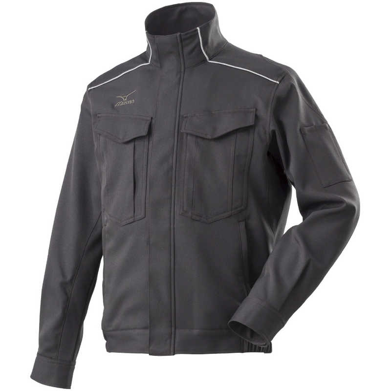ミズノ　ワークジャケット(通年素材) ［ユニセックス］ 07：チャコールグレー 4XLサイズ　F2JE858207-4XL-8
