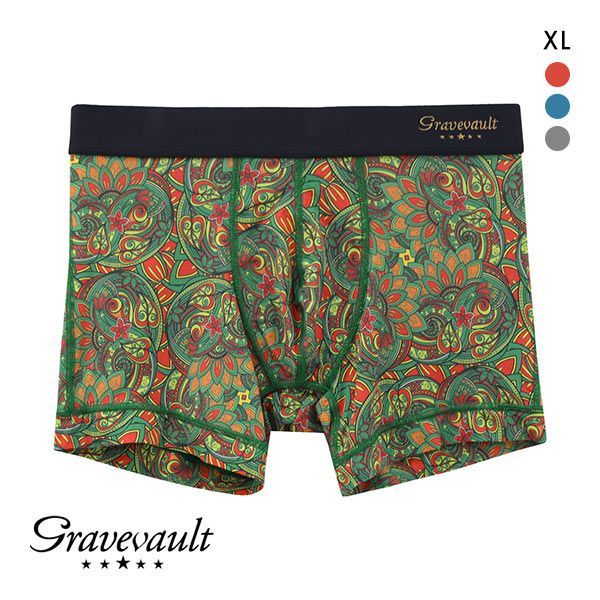 グレイブボールト Gravevault×CLOUDY FLORATICA ショート ボクサーパンツ