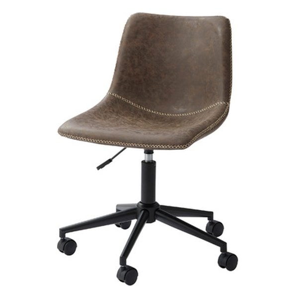 デスクチェア ブラウン 幅56×奥行き58×高さ78-87×座面高45-54cm PC-77BR