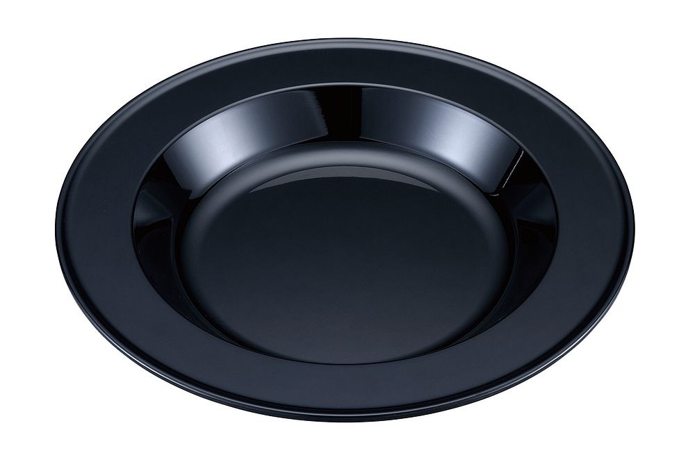 カンダ メラミン製ビュッフェ用丸型フードパン 36cm 黒 TKO-136