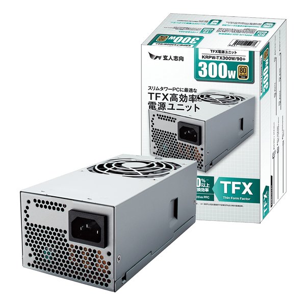 PREMIUMシリーズ 300W TFX電源 80+GOLD KRPW-TX300W/90+
