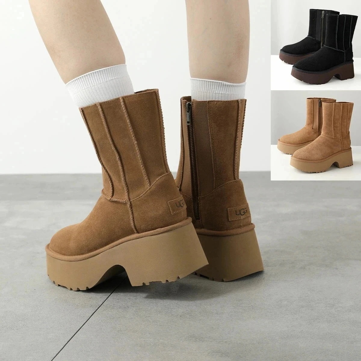 UGG アグ ショートブーツ CLASSIC TWIN SEAM NEW HEIGHTS クラシック ツイン シーム ニュー ハイツ 1158313 レディース