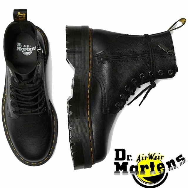 ドクターマーチン ジェイドン 3 レディース 8ホールブーツ 厚底 レースアップブーツ ショートブーツ カジュアルシューズ 26378001 ブラック 黒 ショート丈 靴