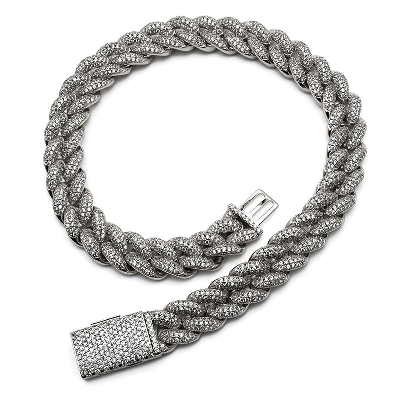 パヴェ喜平ネックレス [n531-silver]