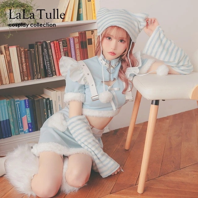 【即日発送】サンタ コスプレ クリスマスコスプレ キティ 猫 4点セット クリスマス サンタコス サンタクロース ファー 衣装 レディース コスチューム 女性 大人用 可愛い かわいい ミニ フレアス